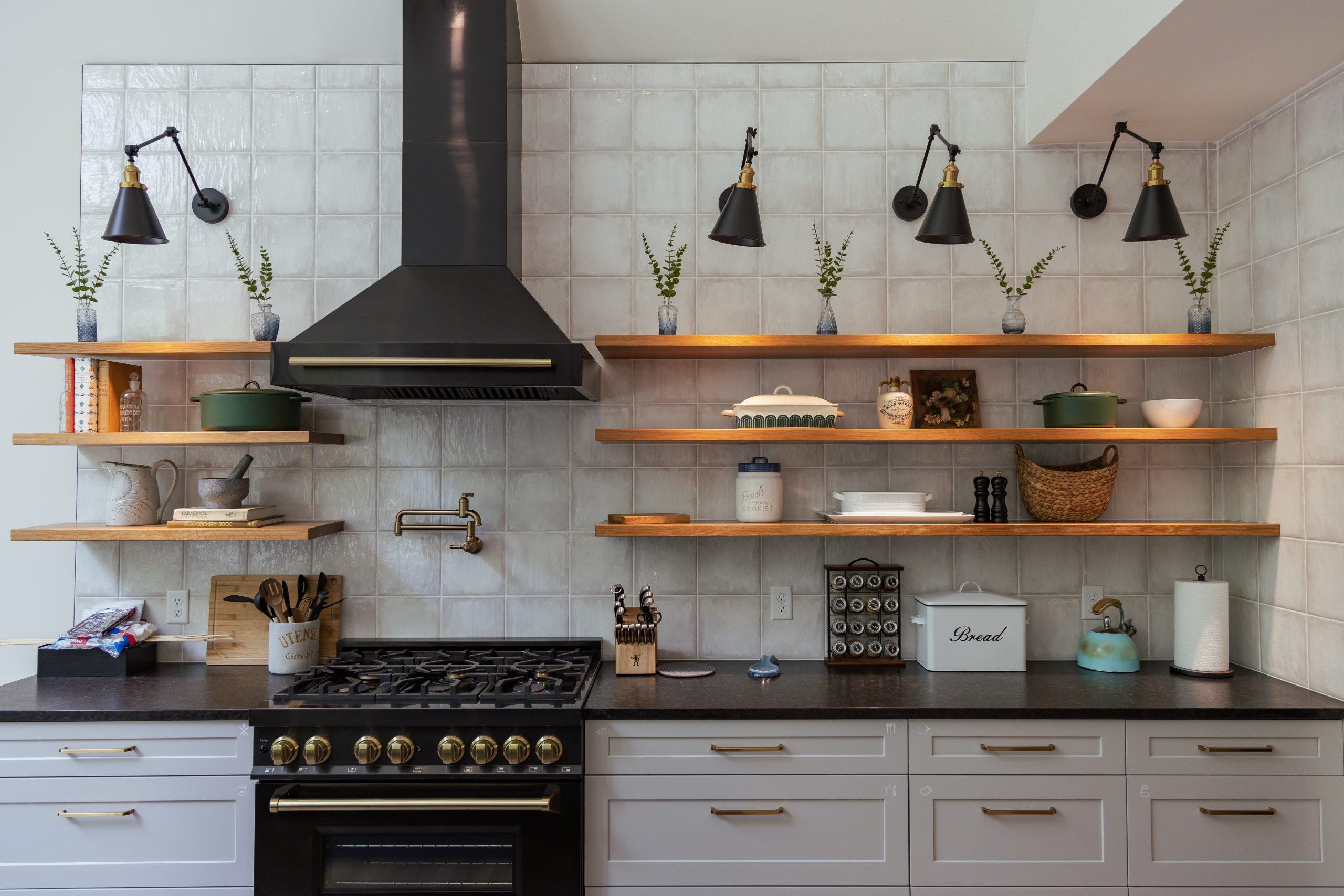 Chef’s kitchen inside a Black Barn Ridge home in Saugatuck